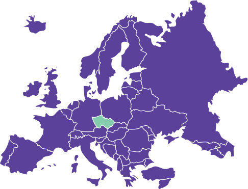 Europe map Czechia